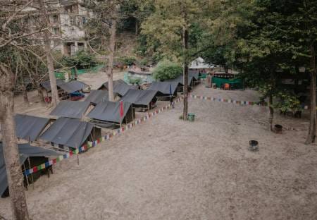 Camping in Rishikesh near Ganga